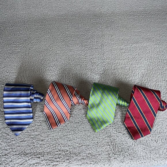 4 Brooks Brothers Repp Tie Regimental Stripes 346 / Makers Tie Read Desc**